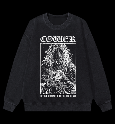Cotier - Maliketh the Black Blade Vintage Washed 100% Cotton Sweatshirt
