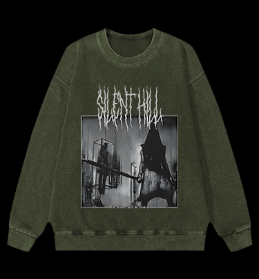 Silent Hill Vintage Washed 100% Cotton Sweatshirt