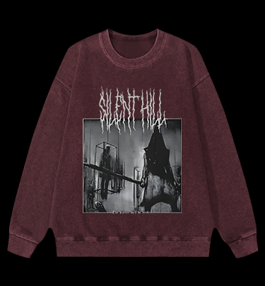 Silent Hill Vintage Washed 100% Cotton Sweatshirt