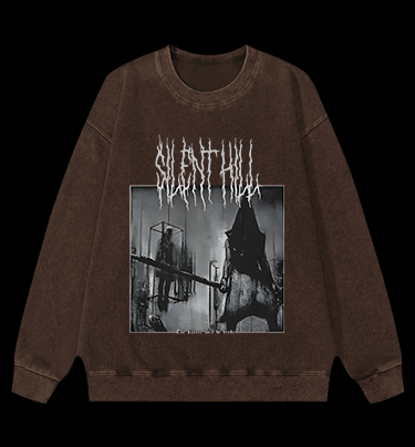 Silent Hill Vintage Washed 100% Cotton Sweatshirt