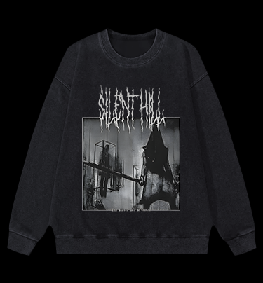 Silent Hill Vintage Washed 100% Cotton Sweatshirt