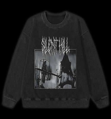 Silent Hill Vintage Washed 100% Cotton Sweatshirt