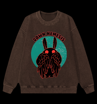 Rabbit Winged Vintage Washed 100% Cotton Sweatshirt