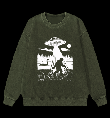 Cryptid Vintage Washed 100% Cotton Sweatshirt