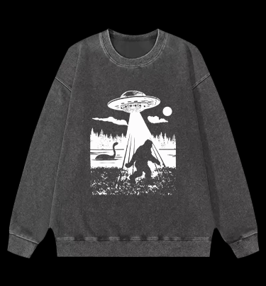 Cryptid Vintage Washed 100% Cotton Sweatshirt