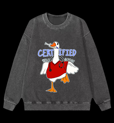 Doctor Goose Madness Vintage Washed 100% Cotton Sweatshirt