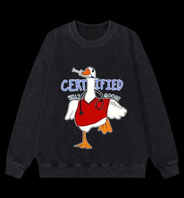 Doctor Goose Madness Vintage Washed 100% Cotton Sweatshirt