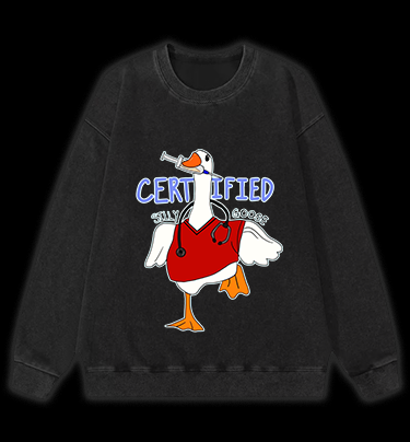 Doctor Goose Madness Vintage Washed 100% Cotton Sweatshirt