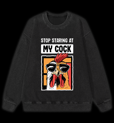 Rooster Talk Vintage Washed 100% Cotton Sweatshirt