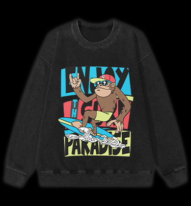 Beach Monkey Vintage Washed 100% Cotton Sweatshirt