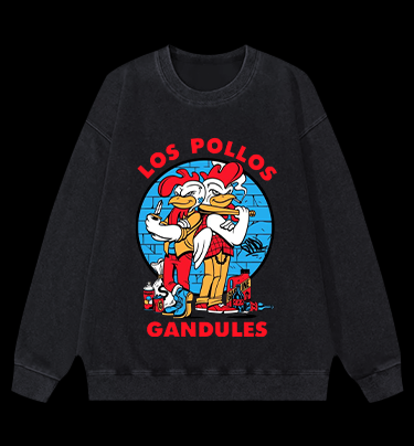 Road Roosters Vintage Washed 100% Cotton Sweatshirt