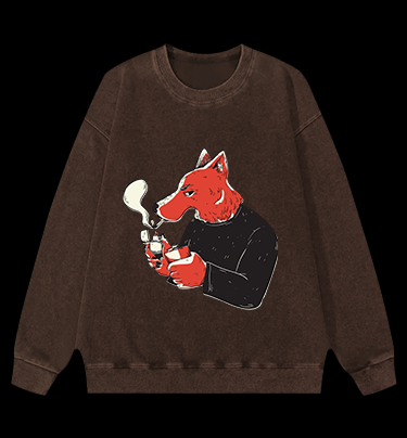 Bad Dog Attitude Vintage Washed 100% Cotton Sweatshirt