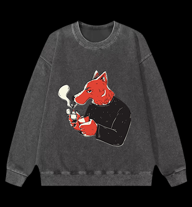 Bad Dog Attitude Vintage Washed 100% Cotton Sweatshirt