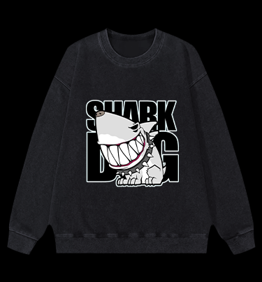 Land Shark Vintage Washed 100% Cotton Sweatshirt