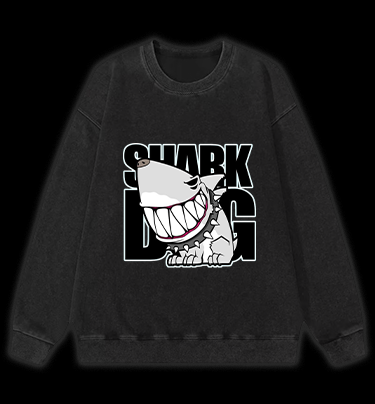 Land Shark Vintage Washed 100% Cotton Sweatshirt