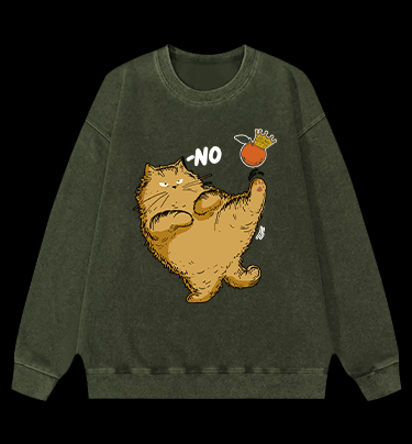 Orange? No! Vintage Washed 100% Cotton Sweatshirt