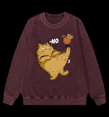 Orange? No! Vintage Washed 100% Cotton Sweatshirt