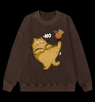 Orange? No! Vintage Washed 100% Cotton Sweatshirt