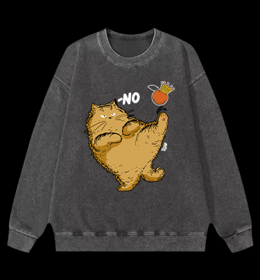 Orange? No! Vintage Washed 100% Cotton Sweatshirt