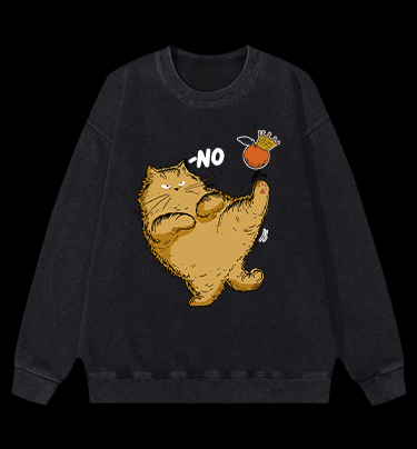 Orange? No! Vintage Washed 100% Cotton Sweatshirt