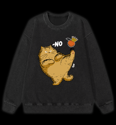 Orange? No! Vintage Washed 100% Cotton Sweatshirt