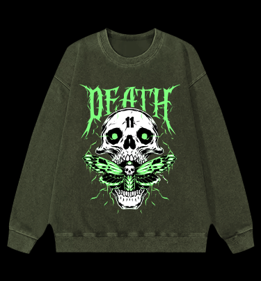 Insect of Doom Vintage Washed 100% Cotton Sweatshirt