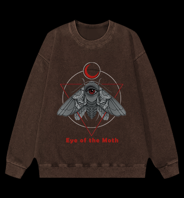 Eye of the Moth Vintage Washed 100% Cotton Sweatshirt