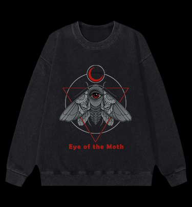 Eye of the Moth Vintage Washed 100% Cotton Sweatshirt