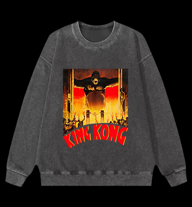 Kong King Vintage Washed 100% Cotton Sweatshirt