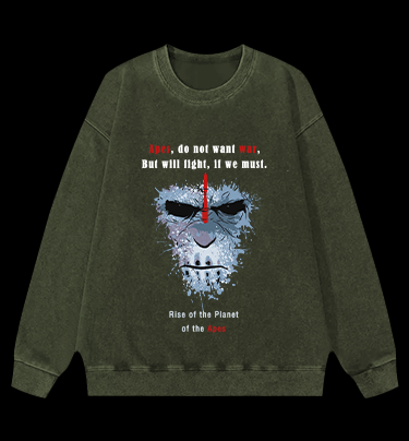 Rise of the Planet of the Apes Vintage Washed 100% Cotton Sweatshirt