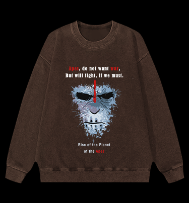 Rise of the Planet of the Apes Vintage Washed 100% Cotton Sweatshirt