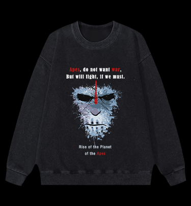 Rise of the Planet of the Apes Vintage Washed 100% Cotton Sweatshirt