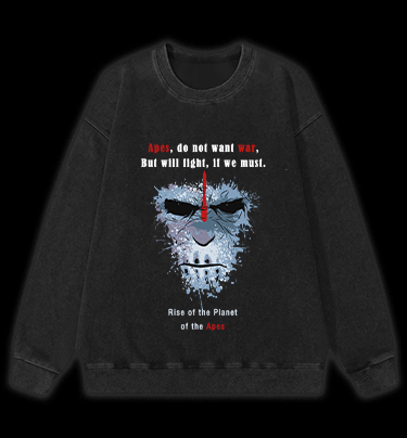 Rise of the Planet of the Apes Vintage Washed 100% Cotton Sweatshirt