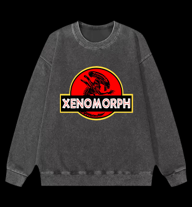 Xenomorph Park Vintage Washed 100% Cotton Sweatshirt