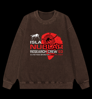 JURASSIC PARK Vintage Washed 100% Cotton Sweatshirt