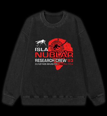 JURASSIC PARK Vintage Washed 100% Cotton Sweatshirt