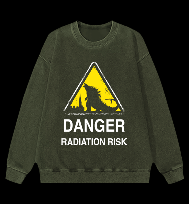 Radiation Risk Vintage Washed 100% Cotton Sweatshirt