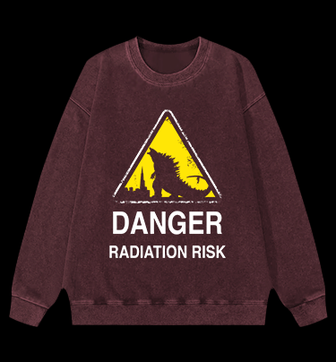 Radiation Risk Vintage Washed 100% Cotton Sweatshirt