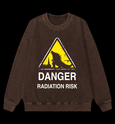 Radiation Risk Vintage Washed 100% Cotton Sweatshirt