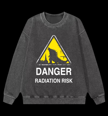 Radiation Risk Vintage Washed 100% Cotton Sweatshirt