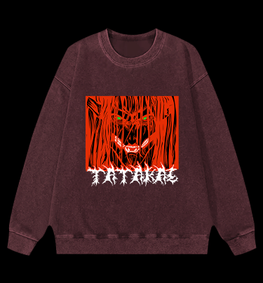 Attack on Titan Monster Vintage Washed 100% Cotton Sweatshirt
