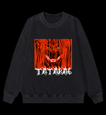Attack on Titan Monster Vintage Washed 100% Cotton Sweatshirt