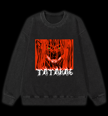Attack on Titan Monster Vintage Washed 100% Cotton Sweatshirt