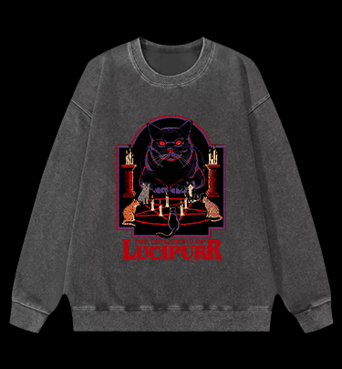 The Conjuring of Lucipurr Vintage Washed 100% Cotton Sweatshirt