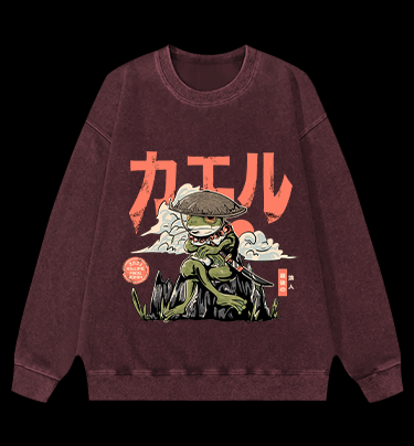 The Frog Ronin Monster Vintage Washed 100% Cotton Sweatshirt