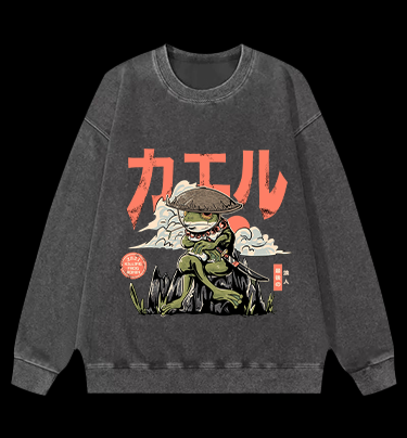 The Frog Ronin Monster Vintage Washed 100% Cotton Sweatshirt