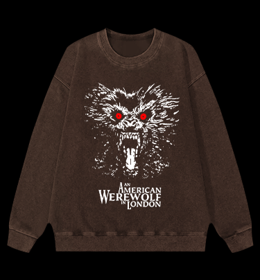 Night of the Werewolf Vintage Washed 100% Cotton Sweatshirt