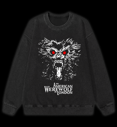 Night of the Werewolf Vintage Washed 100% Cotton Sweatshirt