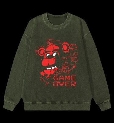 FIVE NIGHTS AT FREOOY'S  Bear Vintage Washed 100% Cotton Sweatshirt