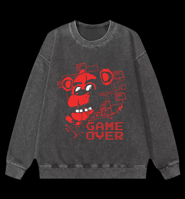 FIVE NIGHTS AT FREOOY'S  Bear Vintage Washed 100% Cotton Sweatshirt